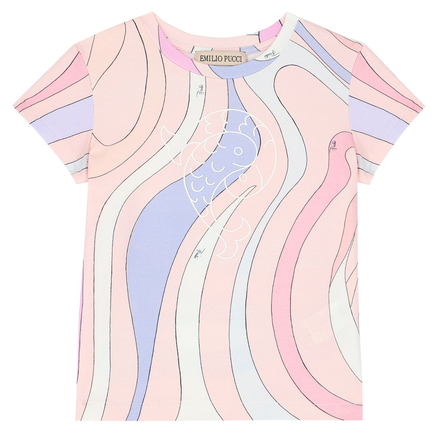 Girls Pink Abstract T-Shirt, 1, hi-res