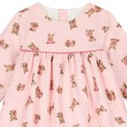 Baby Girls Pink Animals Dress, 1, hi-res
