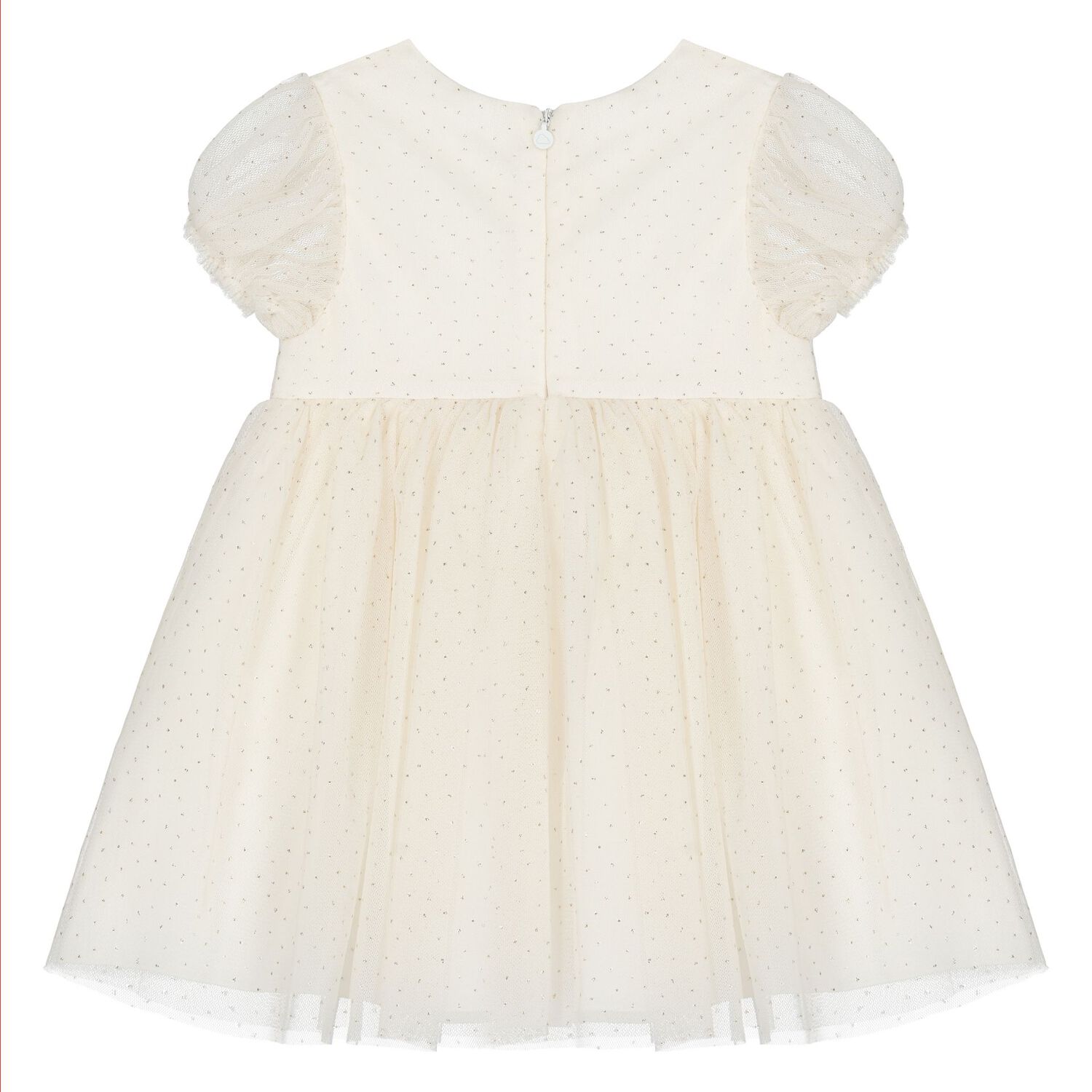Younger Girls Ivory Tulle Dress Set, 2, hi-res