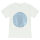 Girls Ivory Logo T-Shirt, 1, hi-res