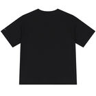 Boys Black Logo T-Shirt, 1, hi-res