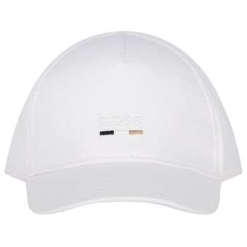 Baby Boys White Logo Cap
