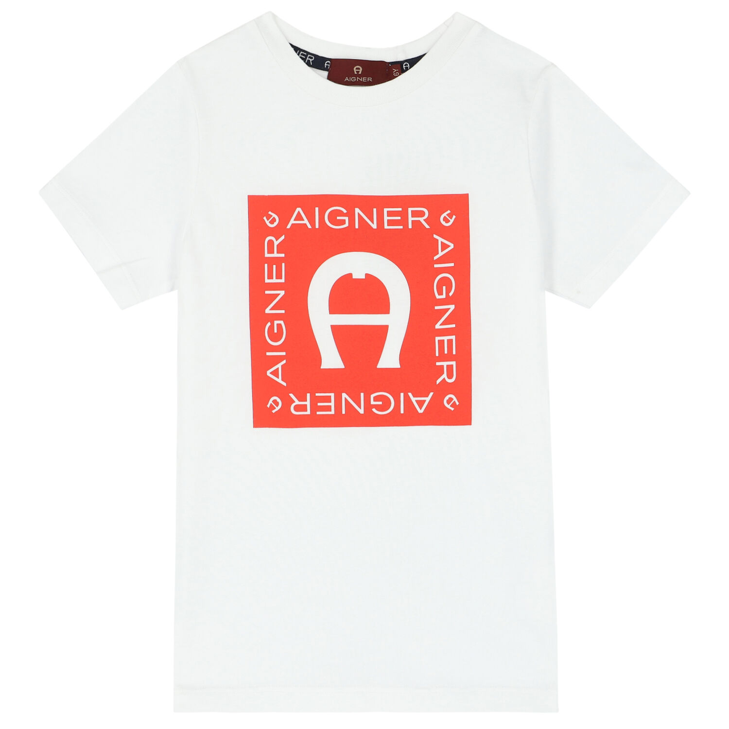 Boys White Logo T-Shirt, 3, hi-res
