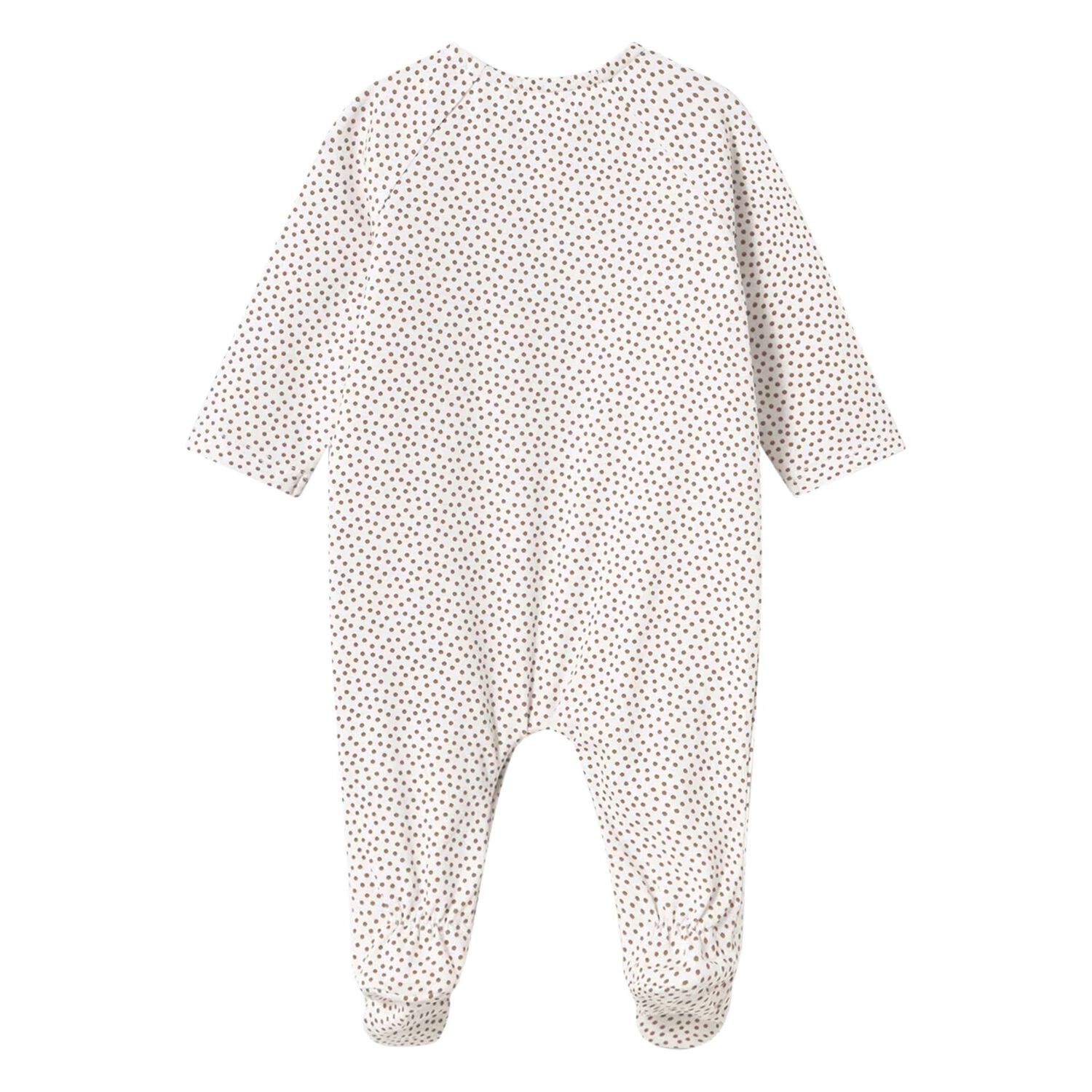Baby Girls Beige Bear & Hearts Babygrow, 2, hi-res