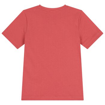 Boys Mini Me Red Logo T-Shirt