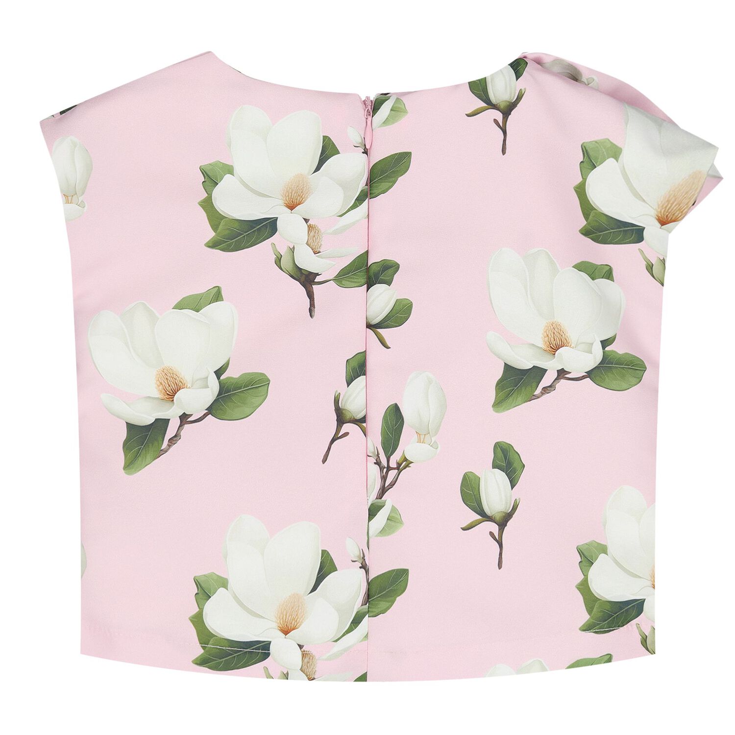 Girls Pink Floral Trousers Set, 1, hi-res