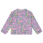 Girls Pink Logo Sweatshirt, 1, hi-res