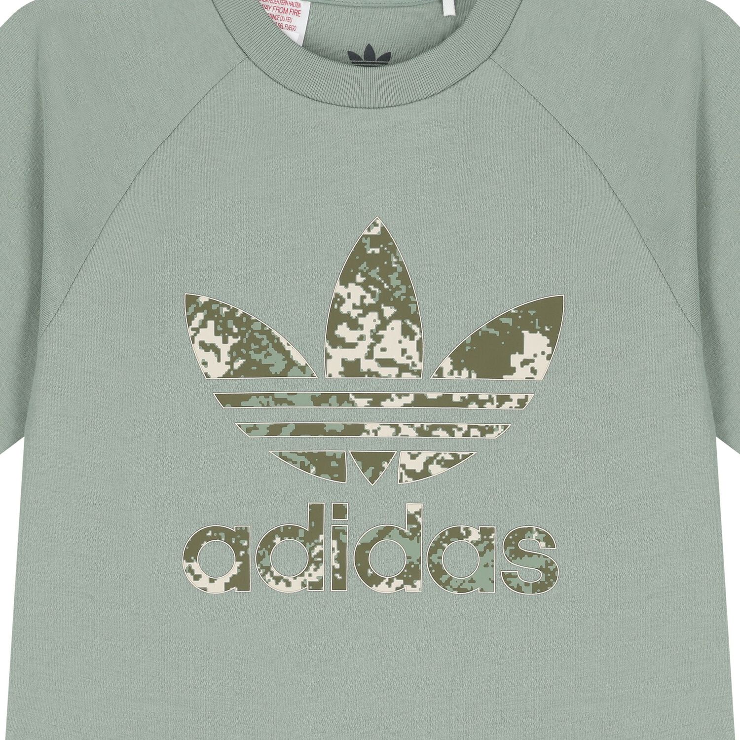 Boys Green Trefoil Logo Shorts Set, 1, hi-res