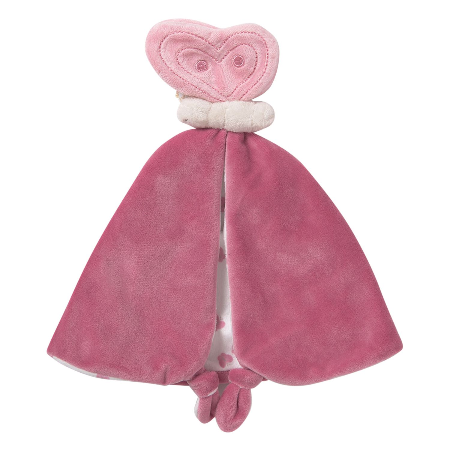 Baby Girls Pink Doudou Comforter, 1, hi-res