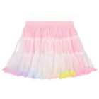Girls White & Pink Tulle Skirt, 1, hi-res