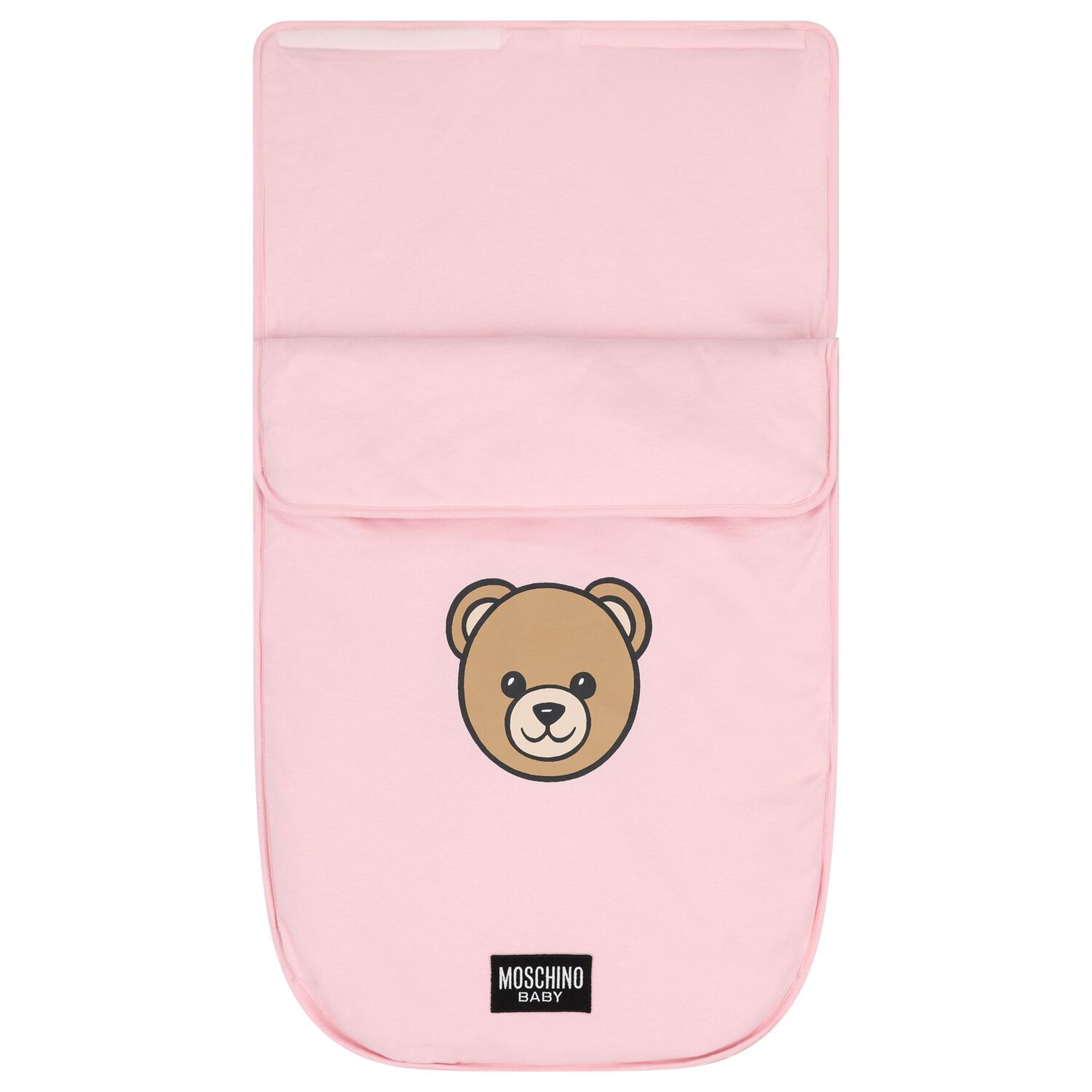 Baby Girls Pink Teddy Bear Logo Baby Nest, 3, hi-res