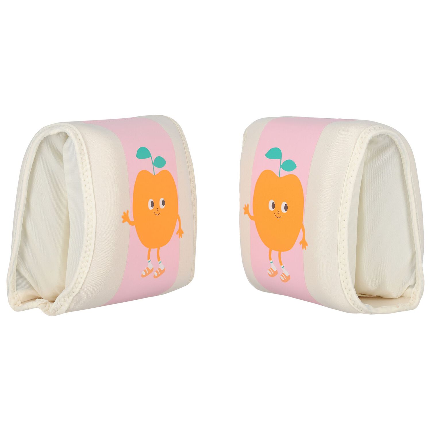 Beige & Pink Striped Peach Arm Bands, 1, hi-res