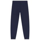 Girls Navy Blue Polo Bear Joggers, 1, hi-res