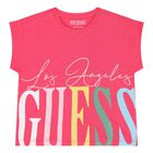 Girls Pink Logo T-Shirt, 2, hi-res