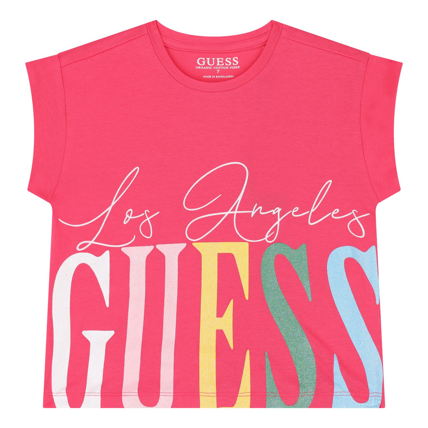 Girls Pink Logo T-Shirt, 2, hi-res image number null