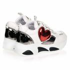 Girls White Chunky Trainers, 1, hi-res