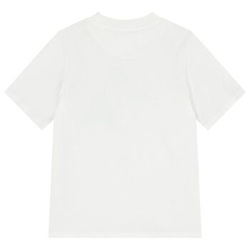 White & Green Logo T-Shirt