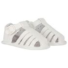 Baby Boys White Sandals, 3, hi-res