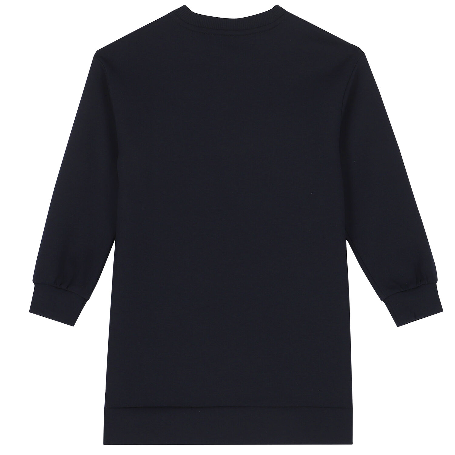 Girls Navy Blue Logo Sweatshirt Dress, 1, hi-res