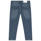 Boys Blue Logo Denim Jeans, 1, hi-res