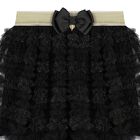 Girls Black & Gold Glitter Skirt, 1, hi-res