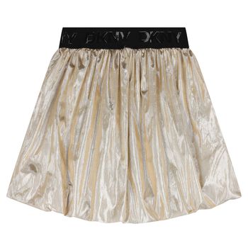 Girls Gold Bubble Skirt