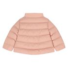 Younger Girls Pink Logo Puffer Jacket, 1, hi-res
