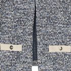 Younger Girls Navy Blue Tweed Knit Skirt Set, 2, hi-res