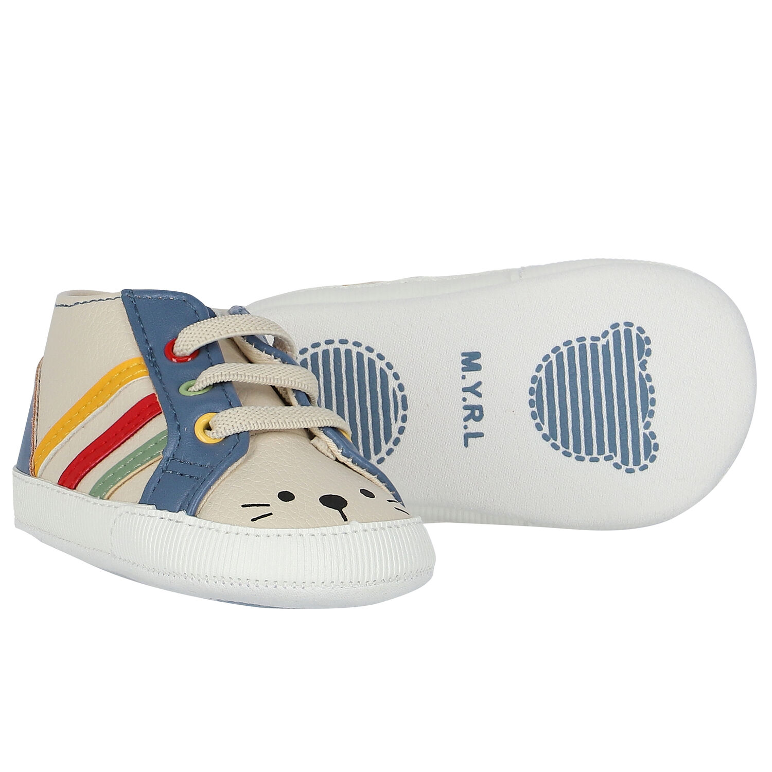 Baby Boys Ivory Pre Walker Shoes, 1, hi-res image number null
