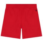 Boys Red Logo Shorts, 2, hi-res
