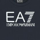 Boys Navy Blue Logo Shorts Set, 3, hi-res