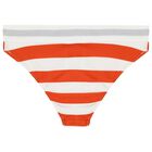 Girls Orange Striped Bikini, 1, hi-res