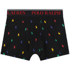 Boys Black & Grey Logo Boxer Shorts (3-Pack), 1, hi-res