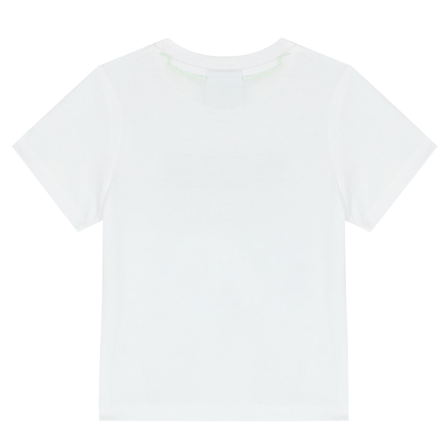 Younger Boys White Logo T-Shirt, 2, hi-res