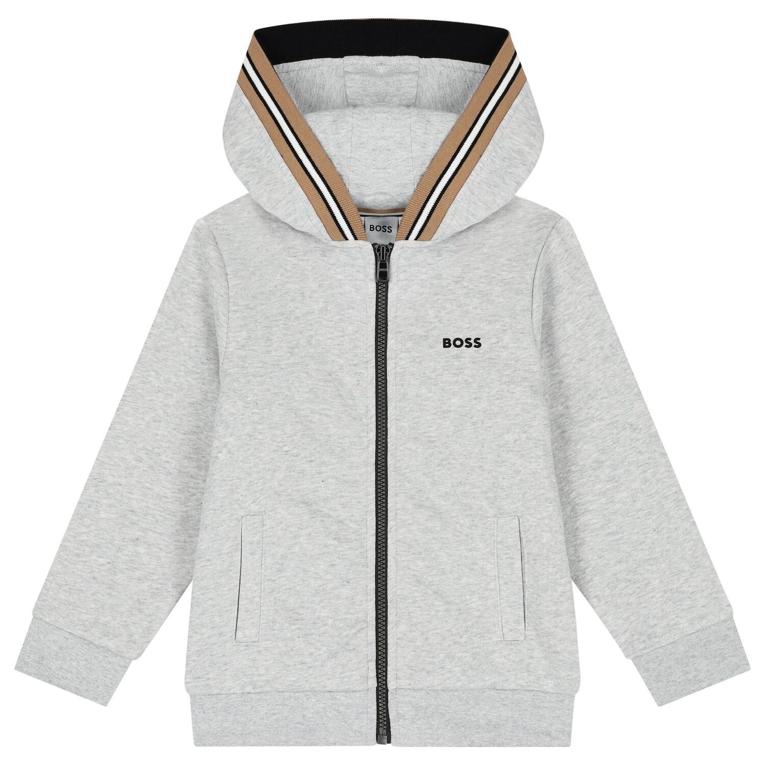 Boys Grey Logo Tracksuit, 3, hi-res image number null