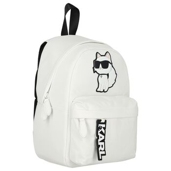 Ivory Choupette Logo Backpack