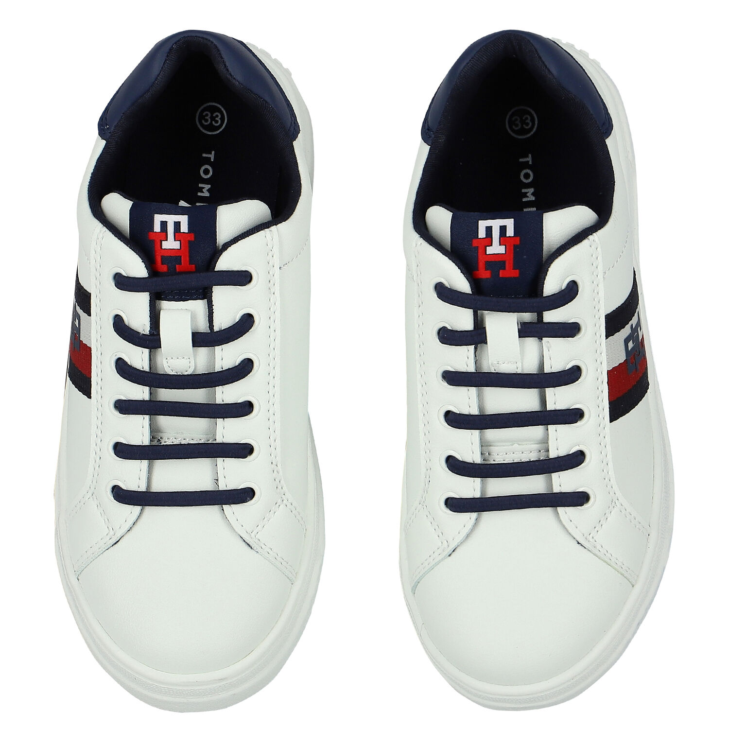White Logo Trainers, 1, hi-res