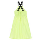 Girls Green Tape Logo Dress, 2, hi-res