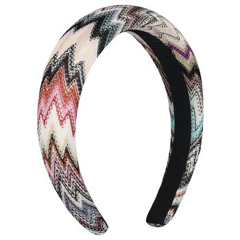 Girls Multi-Coloured Zigzag Headband