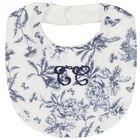 Ivory & Navy Blue Toile De Jouy Babygrow Gift Set, 1, hi-res