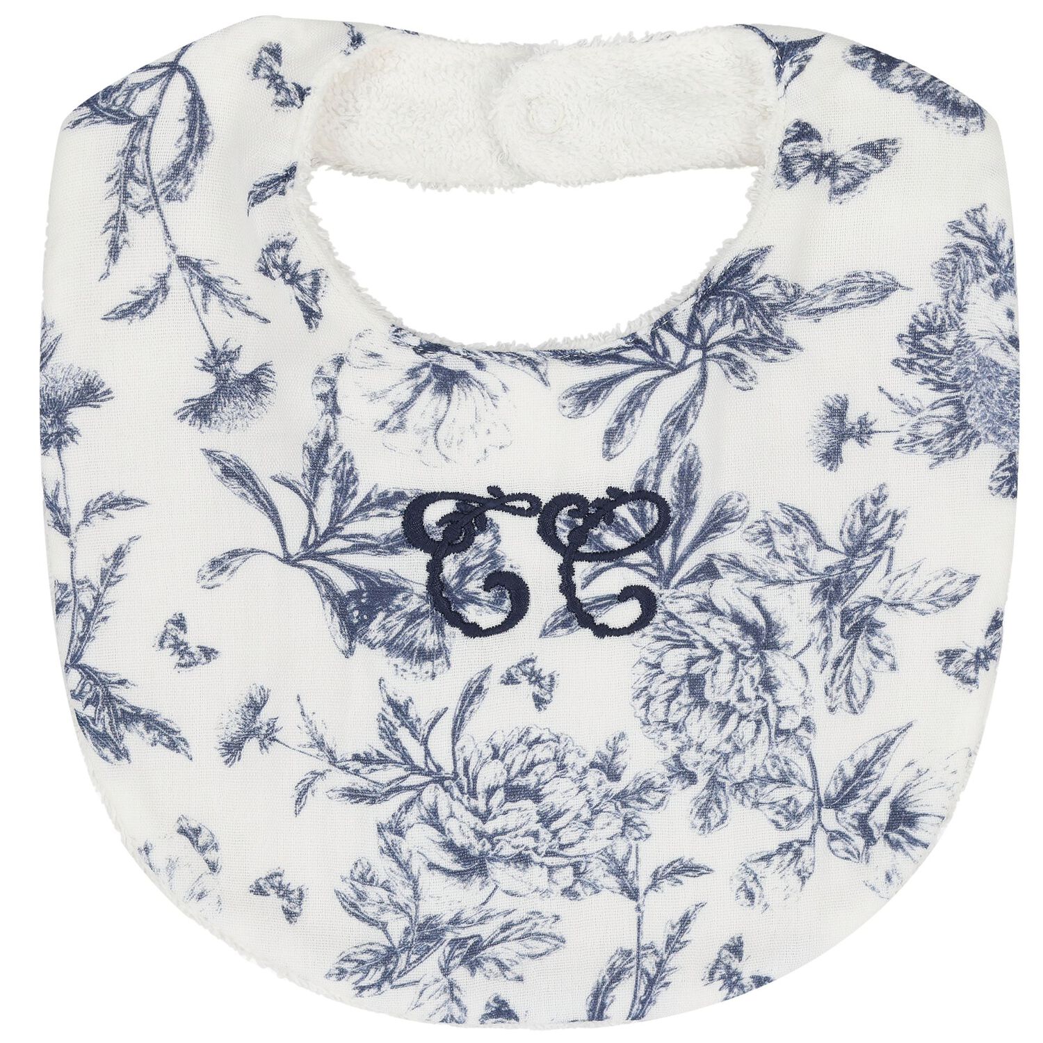 Ivory & Navy Blue Toile De Jouy Babygrow Gift Set, 1, hi-res