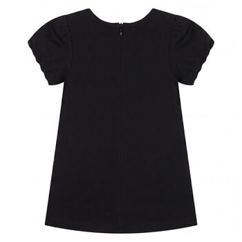 Younger Girls Black Bag Dress