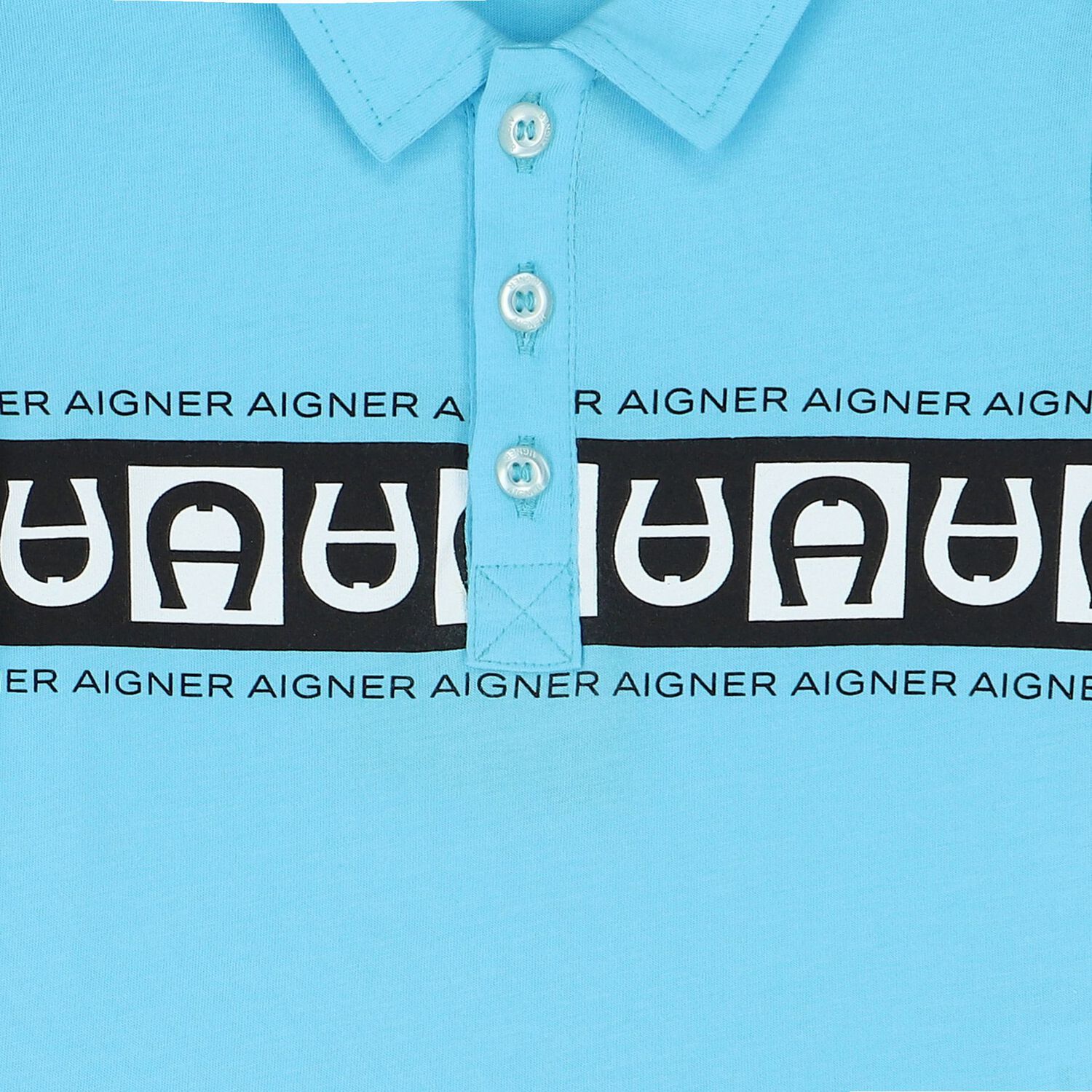 Younger Boys Blue & Navy Logo Polo Shirt, 2, hi-res