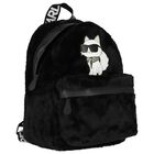 Girls Black Choupette Logo Backpack, 1, hi-res