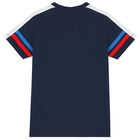 Boys Navy Blue Logo T-Shirt, 2, hi-res