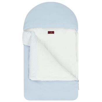 Baby Boys Blue & White Logo Nest