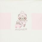 Baby Girls Pink & Ivory Teddy Bear Logo Baby Nest, 3, hi-res