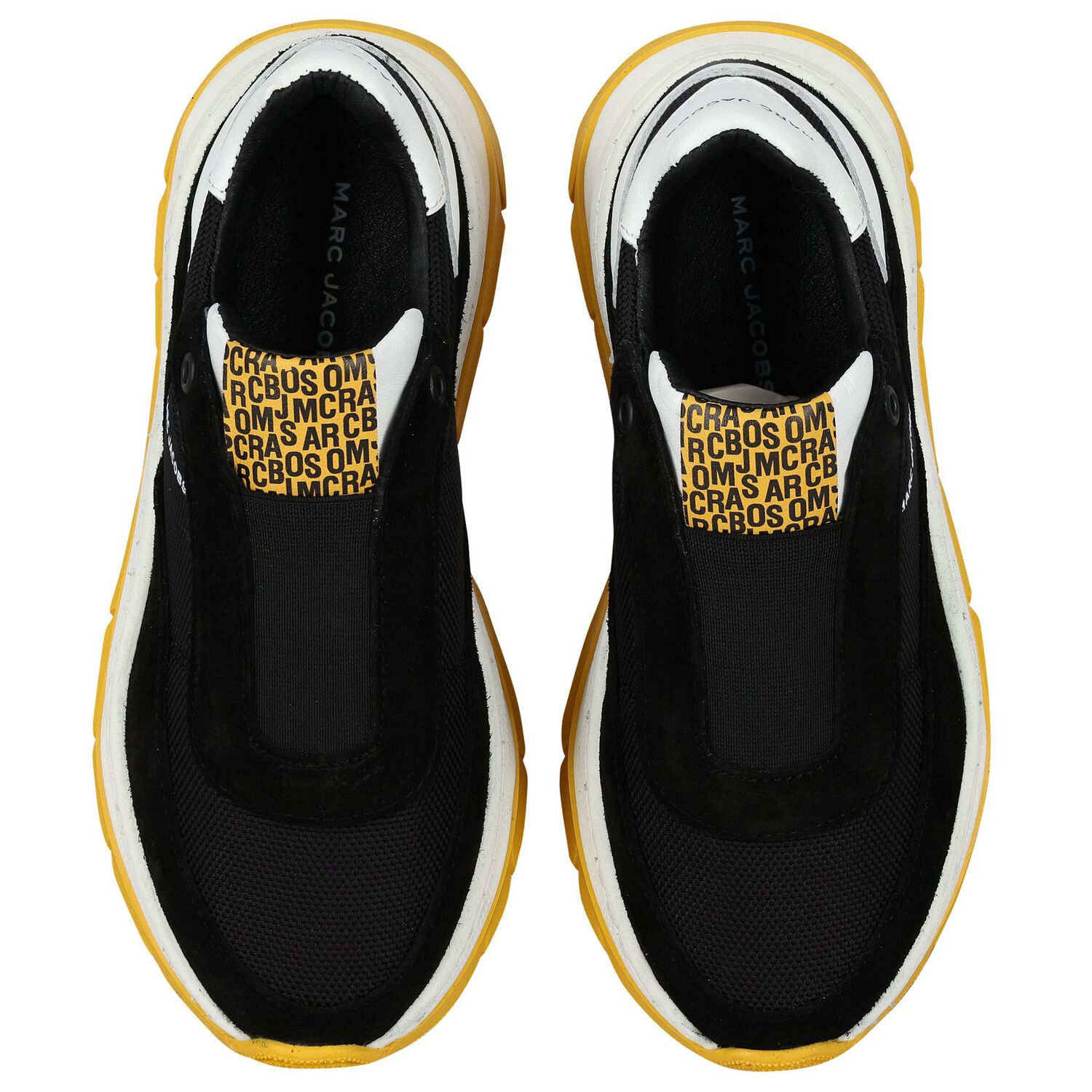 Black Logo Trainers, 1, hi-res