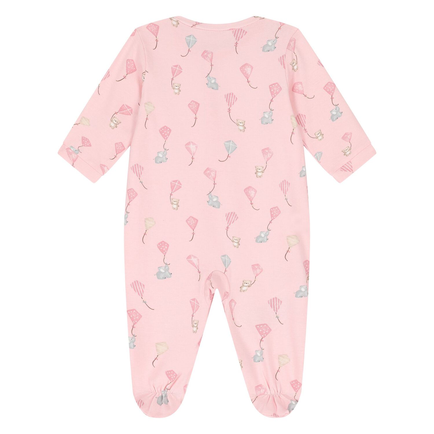 Baby Girls Pink Kite Babygrow & Hat Set, 3, hi-res