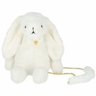 Girls White Bunny Bag, 1, hi-res